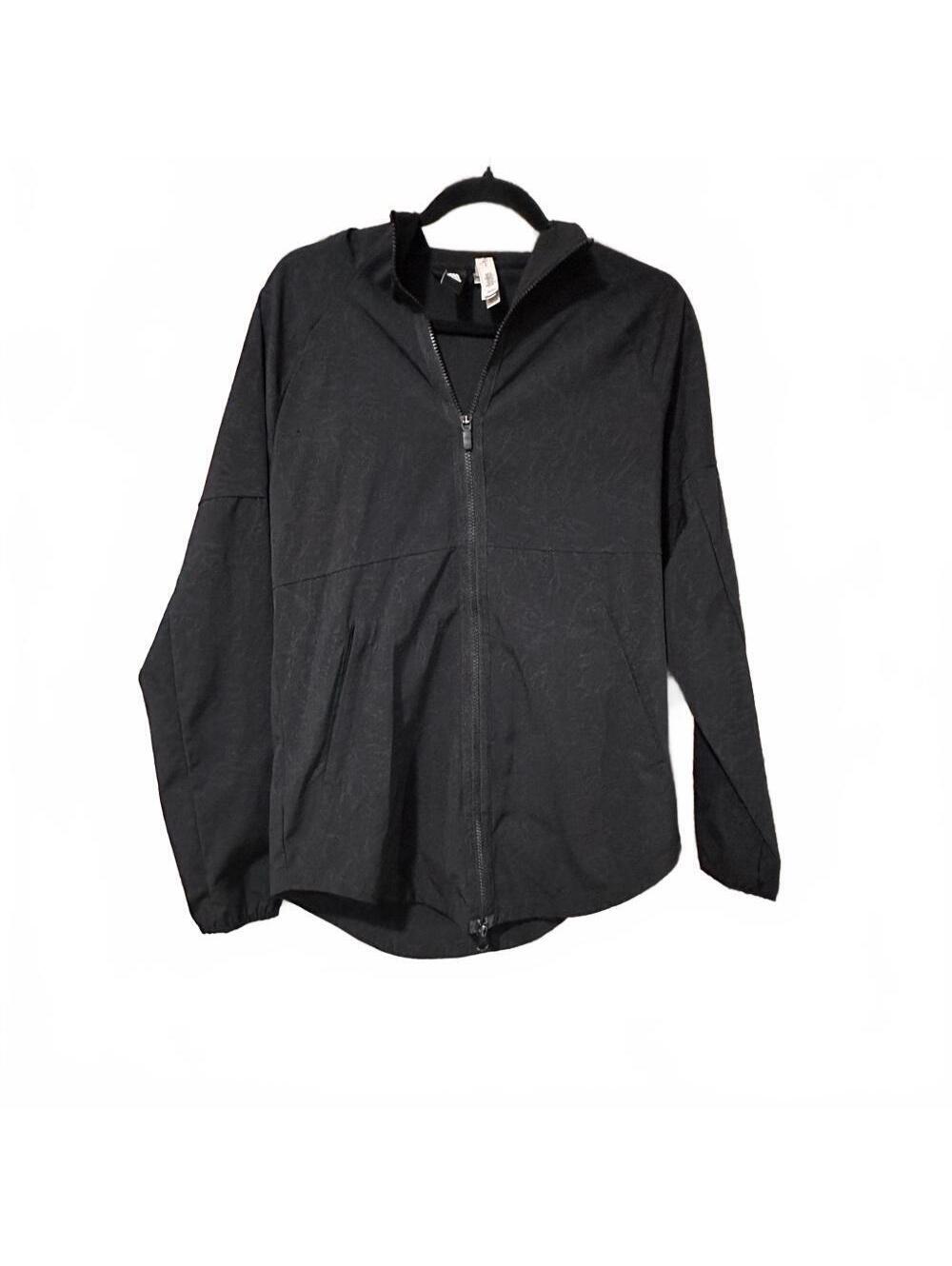 adidas Black running lightweight zip up jacket